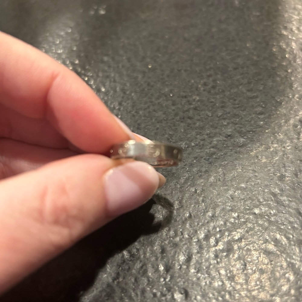 Cartier silver love wedding band! Size 54.